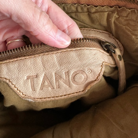 Anthropologie woven leather crossbody purse by Tano - Picture 4 of 4